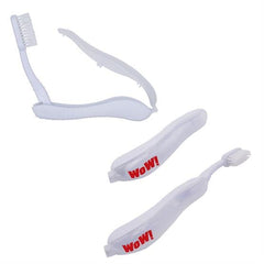 Threadfellows Accessories One Size / White Folding Travel Toothbrush