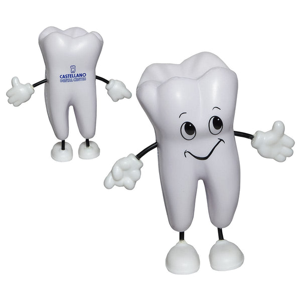 Threadfellows Accessories One Size / White Tooth Shaped Stress Reliever Figurine