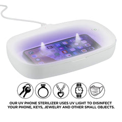 Threadfellows Accessories One size / White UV Phone Sanitizer with Wireless Charging Pad