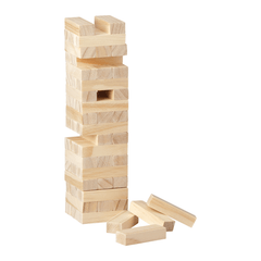 Threadfellows Accessories One Size / Wood Tumbling Tower Wood Block Stacking Game