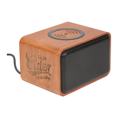 Threadfellows Accessories One Size / Wood Wood Bluetooth Speaker with Wireless Charging Pad