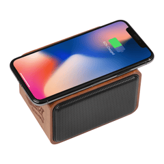 Threadfellows Accessories One Size / Wood Wood Bluetooth Speaker with Wireless Charging Pad