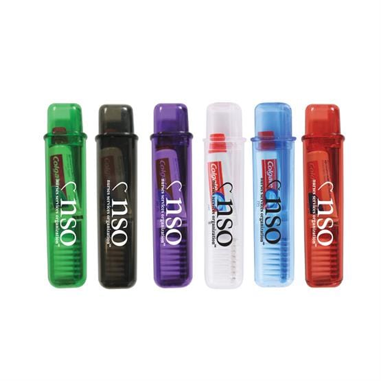 Threadfellows Accessories Travel Toothbrush w/ Colgate Toothpaste