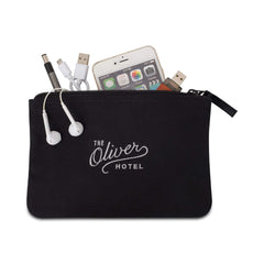 Threadfellows Bags One Size / Black Avery Cotton Zippered Pouch