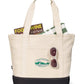 Threadfellows Bags One Size / Black Newport Cotton Zippered Tote
