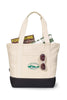 Threadfellows Bags One Size / Black Newport Cotton Zippered Tote