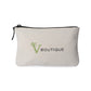 Threadfellows Bags One Size / Natural Avery Cotton Zippered Pouch