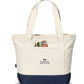 Threadfellows Bags One Size / Navy Blue Newport Cotton Zippered Tote