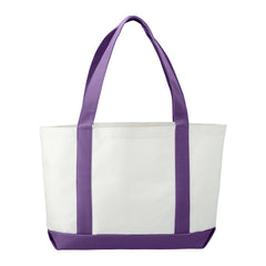Threadfellows Bags Purple/White Large Boat Tote