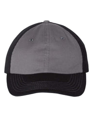Threadfellows Headwear Adjustable / Charcoal/Black Bio-Washed Classic Dad's Cap