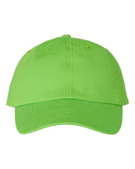 Threadfellows Headwear Adjustable / Neon Green Bio-Washed Classic Dad's Cap