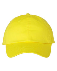 Threadfellows Headwear Adjustable / Neon Yellow Bio-Washed Classic Dad's Cap