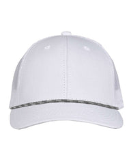 Threadfellows Headwear Adjustable / White/White The Game - Everyday Rope Trucker Cap