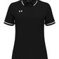 Under Armour Polos XS / Black/White Under Armour - Women's Tipped Teams Performance Polo