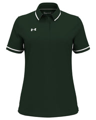 Under Armour Polos XS / Forest Green/White Under Armour - Women's Tipped Teams Performance Polo