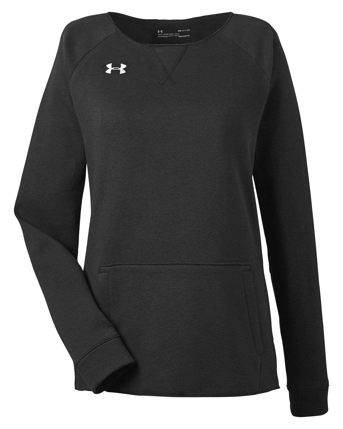 Under Armour Sweatshirts S / Black Under Armour - Women's Hustle Fleece Crewneck Sweatshirt