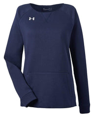 Under Armour Sweatshirts S / Midnight Navy Under Armour - Women's Hustle Fleece Crewneck Sweatshirt