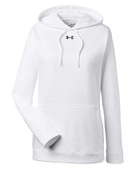 Under Armour Sweatshirts S / White Under Armour - Women's Hustle Pullover Hooded Sweatshirt