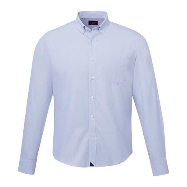 UNTUCKit Woven Shirts S / UNTUCKit Blue UNTUCKit - Men's Hillside Select Wrinkle-Free Long Sleeve Shirt