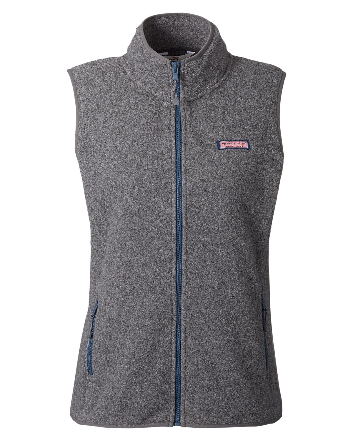 Vineyard Vines Women's Atlanta Braves Mountain Sweater Fleece Vest