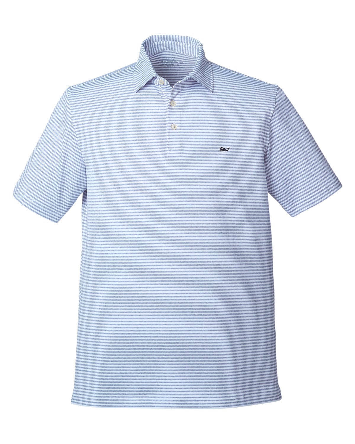 Milwaukee Brewers Vineyard Vines Heathered Winstead Sankaty Polo - Light  Blue