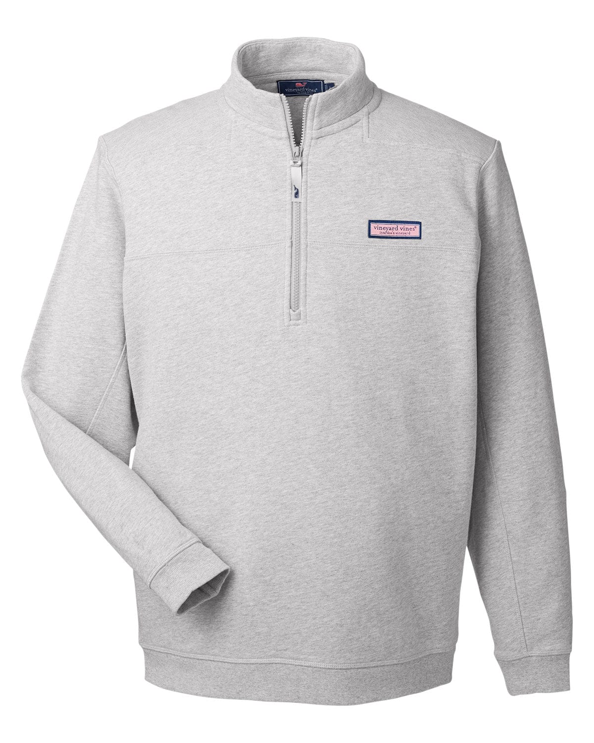 Men's Washington Nationals Vineyard Vines Heathered Charcoal Shep Shirt  Quarter-Zip Pullover Jacket