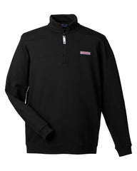 Vineyard Vines Sweatshirts S / Jet Black Vineyard Vines - Men's Collegiate Quarter-Zip Shep Shirt