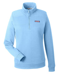 Vineyard Vines Sweatshirts XS / Jake Blue Vineyard Vines - Women's Collegiate Quarter-Zip Pullover Shep Shirt
