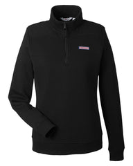 Vineyard Vines Sweatshirts XS / Jet Black Vineyard Vines - Women's Collegiate Quarter-Zip Pullover Shep Shirt