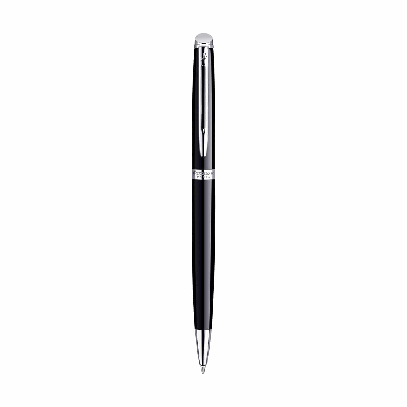 Waterman Accessories One Size / Black/Silver Trim Waterman - Hemisphere Ballpoint Pen (Blue Ink)
