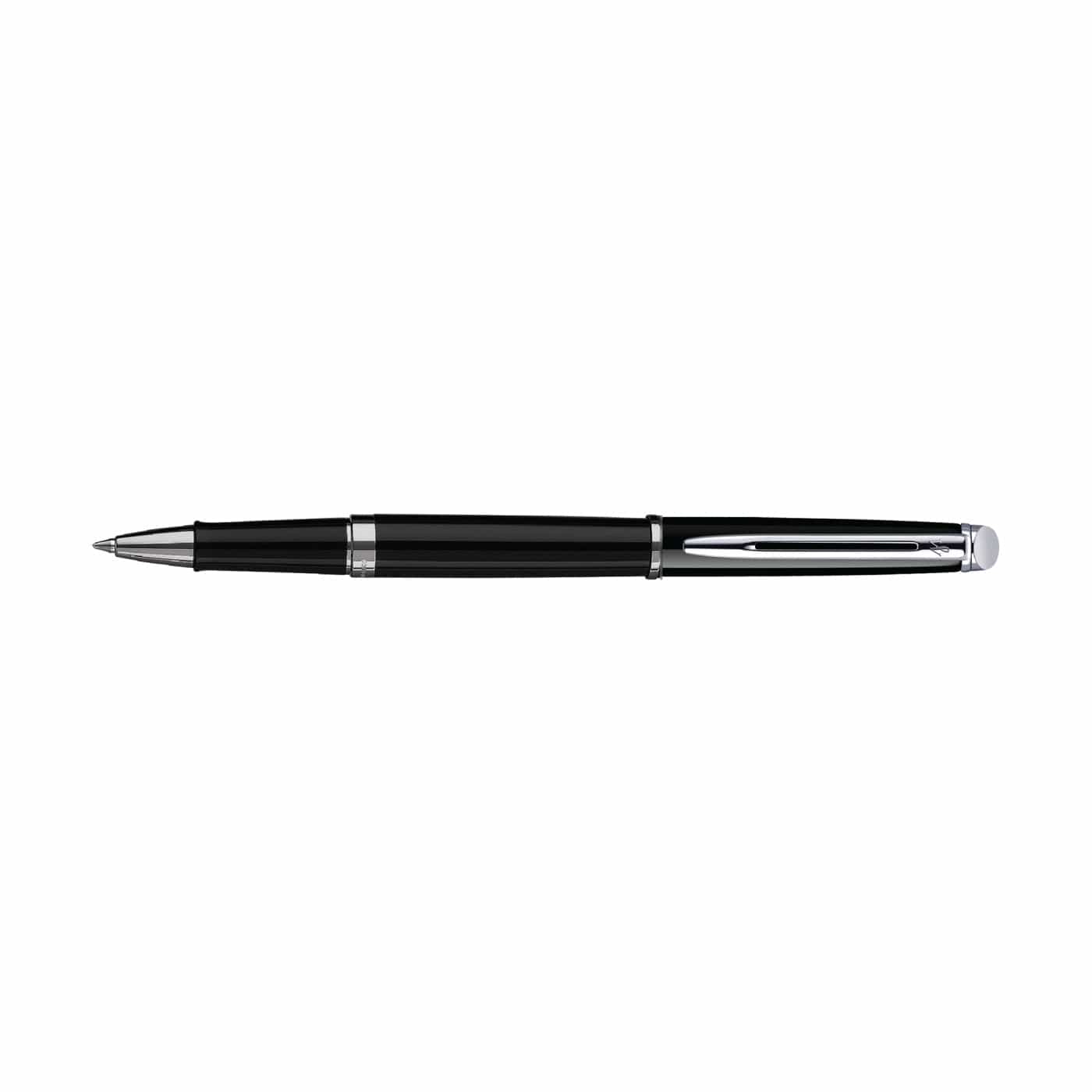 Waterman Accessories One Size / Black/Silver Trim Waterman - Hemisphere Rollerball Pen (Black Ink)