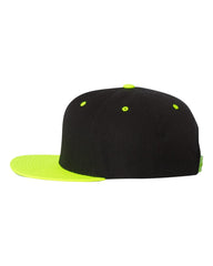 Yupoong Headwear Adjustable / Black/Neon Green Yupoong - Wool Blend Snapback
