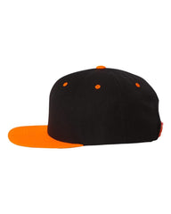 Yupoong Headwear Adjustable / Black/Neon Orange Yupoong - Wool Blend Snapback