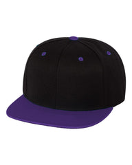 Yupoong Headwear Adjustable / Black/Purple Yupoong - Wool Blend Snapback