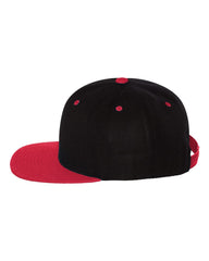 Yupoong Headwear Adjustable / Black/Red Yupoong - Wool Blend Snapback