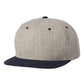 Yupoong Headwear One size / Heather Grey / Navy Yupoong - Wool Blend Snapback