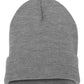 Yupoong Headwear One Size / Heather Grey Yupoong - Cuffed Beanie