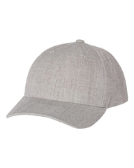 Yupoong Headwear One Size / Heather Grey Yupoong - Premium Curved Visor Snapback