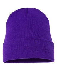 Yupoong Headwear One Size / Purple Yupoong - Cuffed Beanie