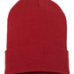 Yupoong Headwear One Size / Red Yupoong - Cuffed Beanie